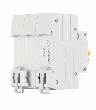 Автоматический выключатель модульный IEK Karat ВА 47-29 3P 50А тип C 4,5 кА 400 В (MVA20-3-050-C)