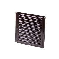 Решетка вентиляционная стальная Ore 195х195 мм коричневая