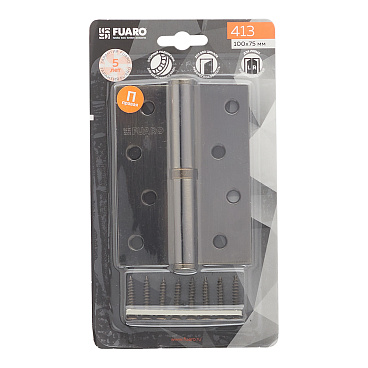 Петля Fuaro карточная правая разъемная 100х75 мм бронза