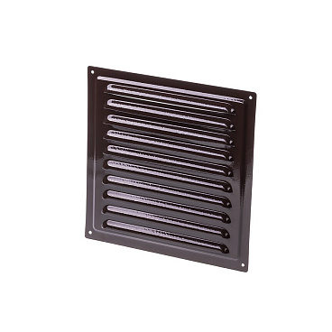 Решетка вентиляционная стальная Ore 195х195 мм коричневая