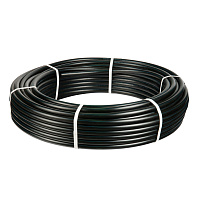 Труба гладкая ПНД 16 мм Геопласт тяжелая черная (100 м) (5086)