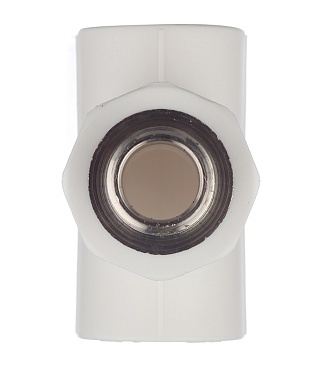 Тройник полипропиленовый Valtec переходный 25 мм х 1/2 НР(ш) х 25 мм (VTp.733.0.02504)