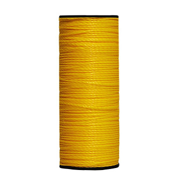 Нить крученая полипропиленовая 2 пряди желтая d1,2 мм 100 м МДС без сердечника