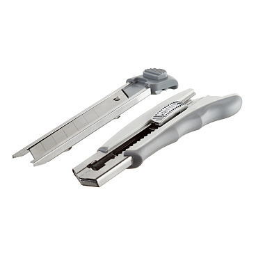 Нож строительный КМ 25 мм с сегментированным лезвием пластиковый корпус