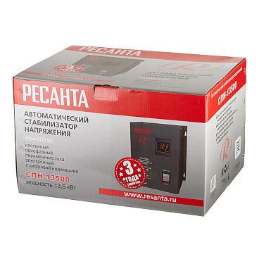 Стабилизатор напряжения Ресанта СПН-13500 однофазный 220 В 13,5 кВт навесной