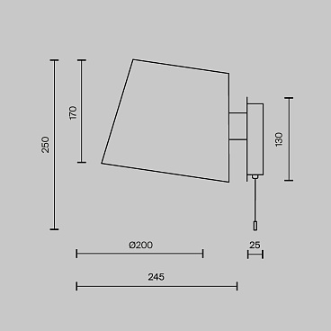 Настенный светильник (бра) Maytoni MOD613WL-01W