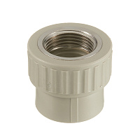 Муфта полипропиленовая Valfex 32 мм х 1 ВР(г) серая (10129032Г)