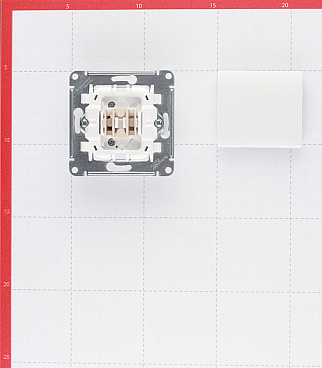 Выключатель Systeme Electric Glossa одноклавишный встраиваемый белый (GSL000111)