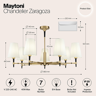 Люстра Maytoni H001CL-07BS