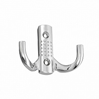 Крючок-вешалка двухрожковый хром (129909)