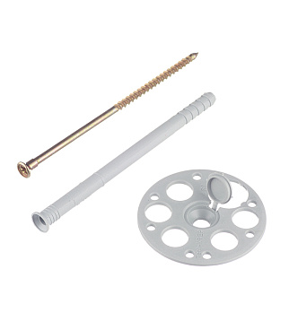 Дюбель для теплоизоляции Tech-Krep 8х120 мм металлический гвоздь с термоголовкой (250 шт.)