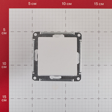 Выключатель Systeme Electric AtlasDesign одноклавишный встраиваемый белый с самовозвратом (ATN000115)
