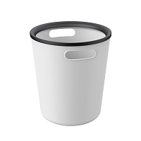 Ведро для мусора Ambient Folk 10 л пластик светло-серое