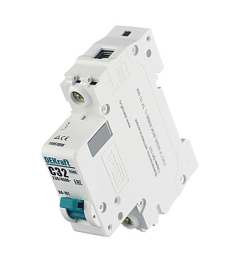 Автоматический выключатель модульный Dekraft BA-101 1P 32А тип C 4,5 кА 230/400 В (11057DEK)