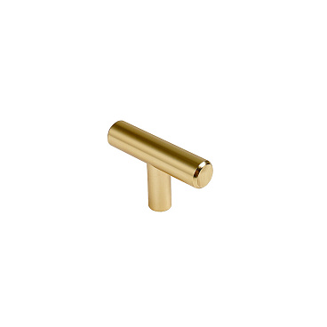 Ручка-кнопка мебельная Kerron Metallic 12 мм стальная золото матовое (K-3020-BSG)