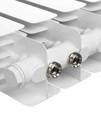 Радиатор биметаллический Rifar Base Ventil 500 мм 10 секций 3/4 нижнее правое подключение белый