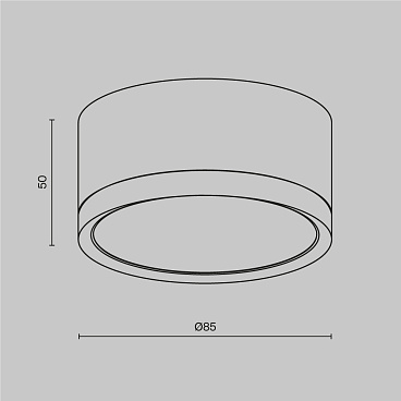 Потолочный светильник Technical C086CL-GX53-SRD-WS