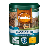 Антисептик Пинотекс/Omnitex Classic Plus 3 в 1 декоративный для дерева сосна 0,9 л