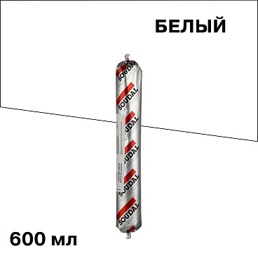 Клей-герметик полиуретановый Soudal 40 FC белый 600 мл