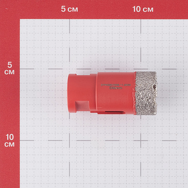 Коронка алмазная КМ (666165) по керамограниту d30 мм для УШМ