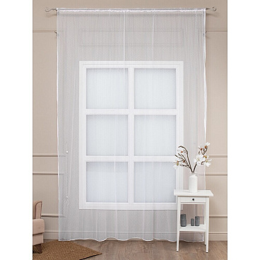 Тюль сетчатая ткань белый 250х260 см Amore Mio (18760)