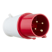 Вилка силовая прямая переносная EKF PROxima 3Р+РЕ 32 А 380 В IP44