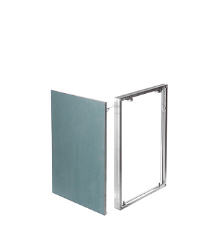 Люк ревизионный под плитку Хаммер Гиппократ-П алюминиевый 300х300 мм скрытый нажимной