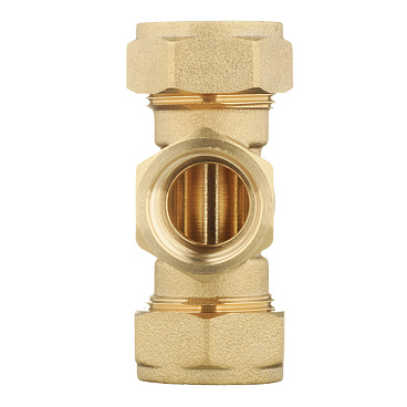 Тройник Stahlmann IWS EasyFix 15 мм х 1/2 ВР(г) х 15 мм для гофрированных труб