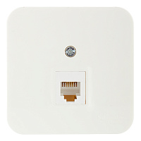 Розетка телефонная Systeme Electric Blanca накладная молочная (BLNIA011002)