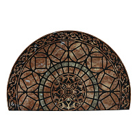 Коврик придверный противоскользящий Готика 58х88 см влаговпитывающий бежевый