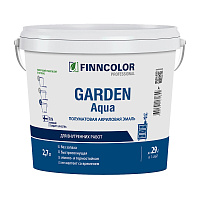 Эмаль акриловая Finncolor Garden Aqua основа А белая полуматовая 2,7 л
