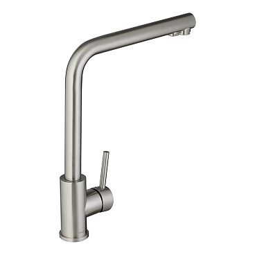 Смеситель для кухни Swedbe Selene Plus нержавеющая сталь с высоким изливом с подключением к фильтру однорычажный (8540)