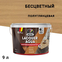 Лак акрилатный интерьерный Dufa Lacquer Aqua бесцветный 9 л полуглянцевый