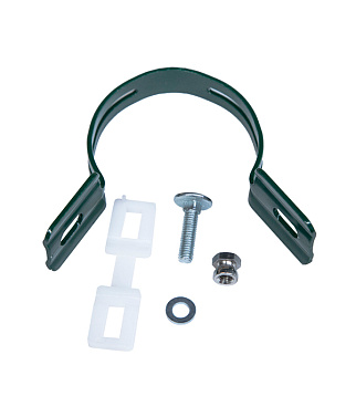 Крепление сетки/секции заборной к столбам d51 мм оцинкованное