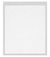 Экран декоративный металлический Evecs ДМЭР 610х490 мм белый 5-ти секционный