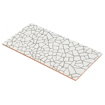 Плитка облицовочная Lavelly City Jungle Ceramic Puzzle белая 500х250х9 мм (13 шт.=1,625 кв.м)