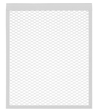 Экран декоративный металлический Evecs ДМЭР 610х490 мм белый 5-ти секционный