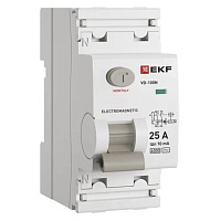 УЗО EKF PROxima ВД-100N 25А 1P+N тип AC 10 мА 6 кА (E1026M2510)