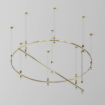 Шинопровод накладной/подвесной Technical TRX154-2SR-D1500-BS