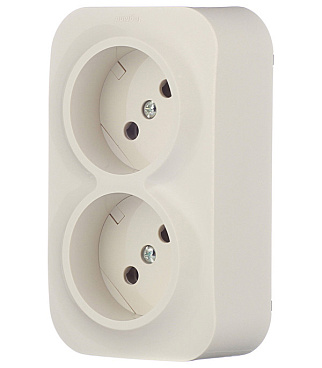 Розетка Legrand Quteo накладная слоновая кость (782261)