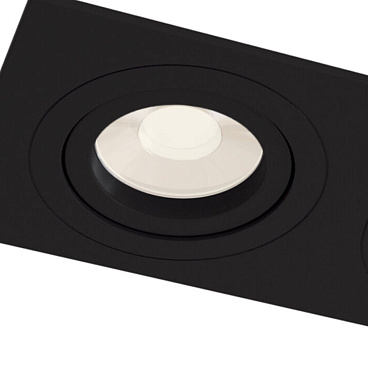 Светильник встраиваемый GU10 черный 100 Вт IP20 Maytoni Atom ДВО (DL024-2-02B)