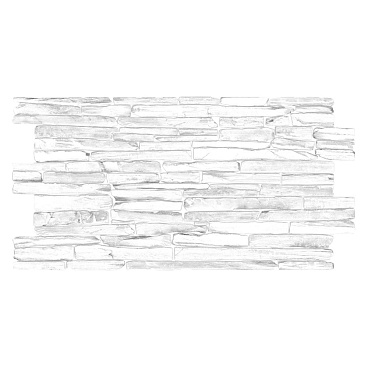 Панель ПВХ 980х500х3 мм цифровая печать Grace бело-серый камень 0,49 кв.м