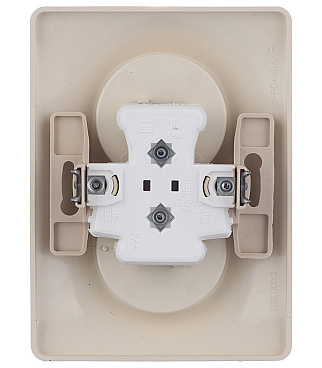 Розетка Systeme Electric Glossa встраиваемая бежевая (GSL000220)