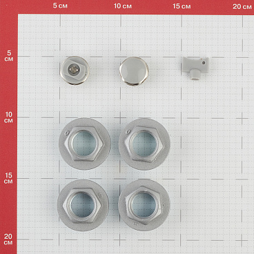 Набор присоединительный Royal 1" х 1/2" для радиатора серебристый (RT02-2/ RT02.1-2)
