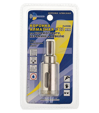 Коронка алмазная Trio-Diamond (400022) по керамограниту d22 мм