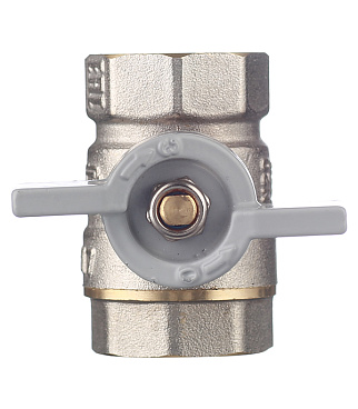 Кран шаровой латунный СТМ 3/4 ВР(г) х 3/4 ВР(г) бабочка прямой