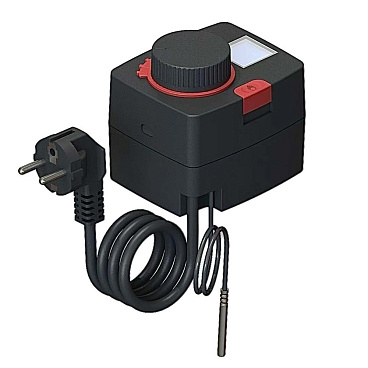 Сервопривод с электронным термостатом 5-90°С и дисплеем Flamco MFR нормально закрытый 220 В (A66341.37)