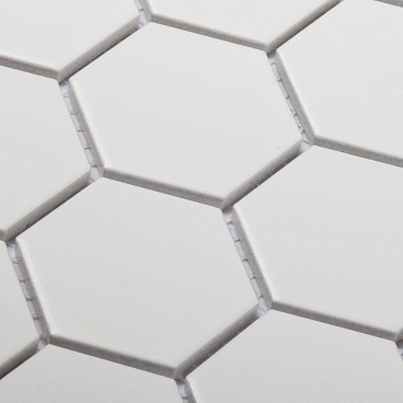 Мозаика Starmosaic Hexagon small белая керамическая 282х272х6 мм матовая