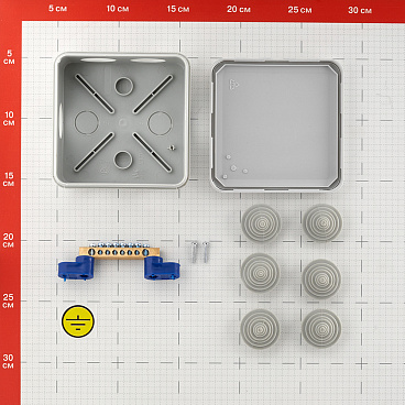Коробка уравнивания потенциалов 100х100х50 мм IP55 Greenel (GE41361)