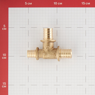Тройник Stout 20 х 20 х 16 мм латунный (SFA-0014-202016)